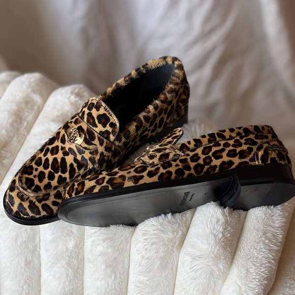 Roberto Cavalli Leopard Print Loafers - Picture 2 of 5
